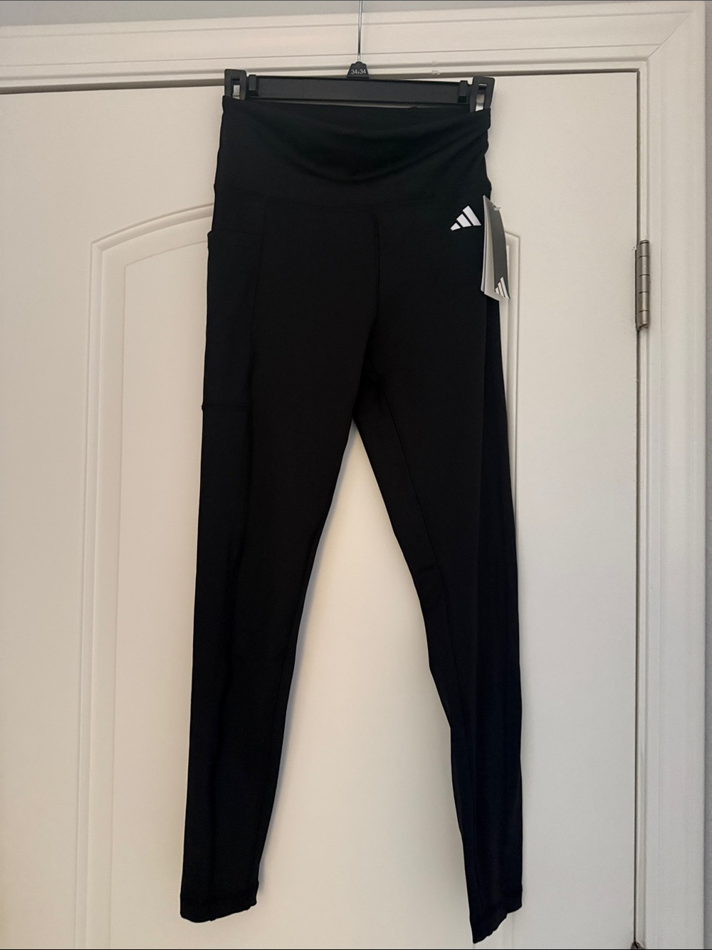 adidas Black Women’s High-Waist Training Leggings Size S NWT